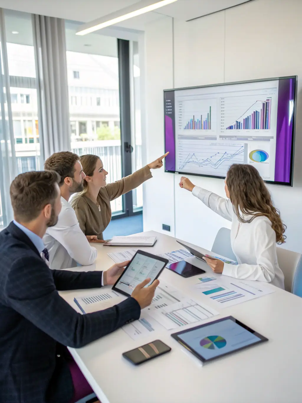 A team of CoreKloud consultants is conducting a workshop with a client, discussing digital transformation strategies and solutions.